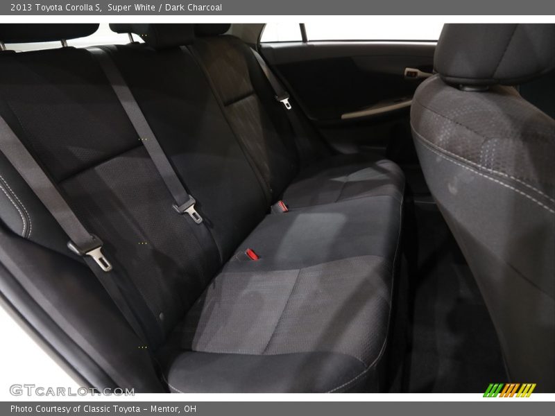 Super White / Dark Charcoal 2013 Toyota Corolla S