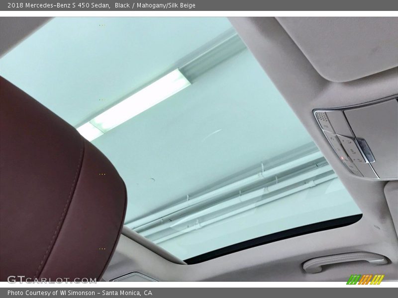 Sunroof of 2018 S 450 Sedan