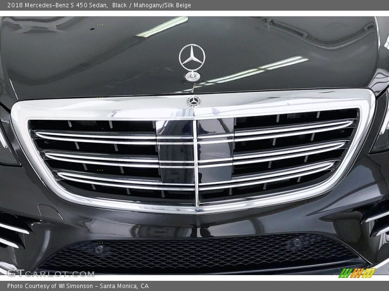 Black / Mahogany/Silk Beige 2018 Mercedes-Benz S 450 Sedan