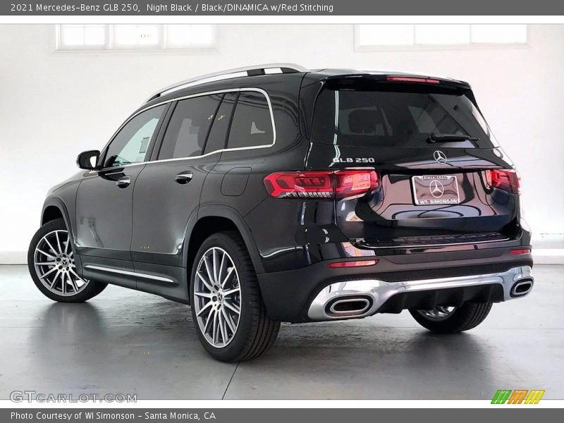 Night Black / Black/DINAMICA w/Red Stitching 2021 Mercedes-Benz GLB 250