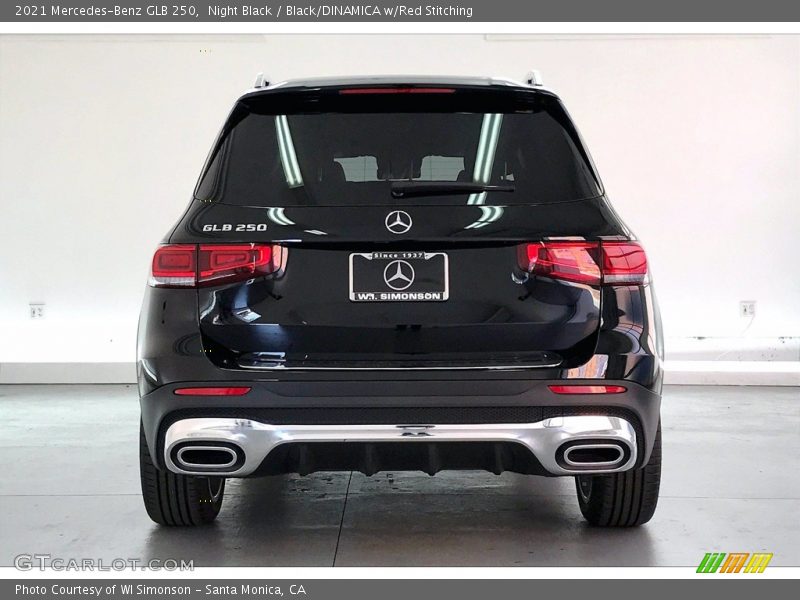 Night Black / Black/DINAMICA w/Red Stitching 2021 Mercedes-Benz GLB 250