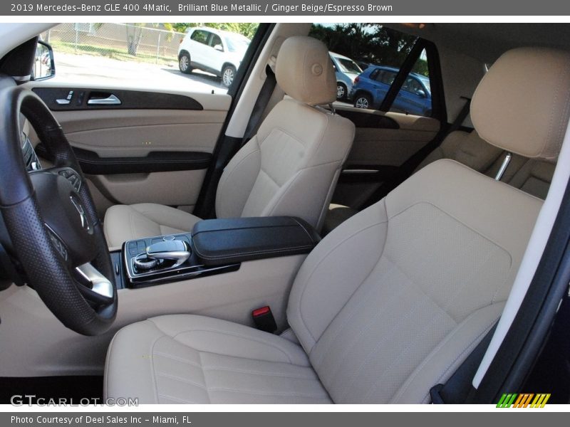 Brilliant Blue Metallic / Ginger Beige/Espresso Brown 2019 Mercedes-Benz GLE 400 4Matic
