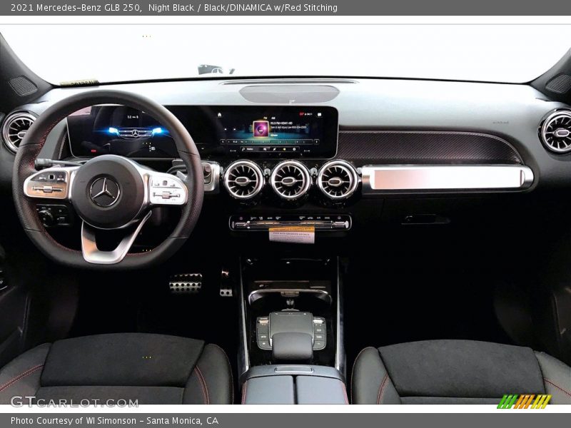 Night Black / Black/DINAMICA w/Red Stitching 2021 Mercedes-Benz GLB 250