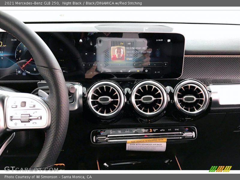 Night Black / Black/DINAMICA w/Red Stitching 2021 Mercedes-Benz GLB 250