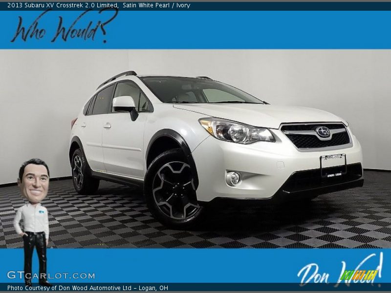 Satin White Pearl / Ivory 2013 Subaru XV Crosstrek 2.0 Limited