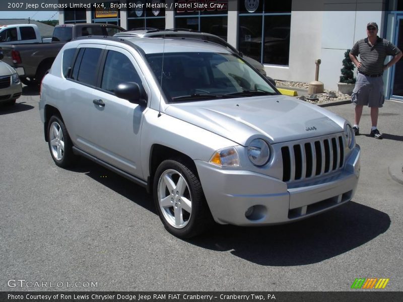 Bright Silver Metallic / Pastel Slate Gray 2007 Jeep Compass Limited 4x4