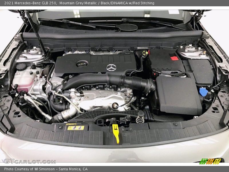 Mountain Grey Metallic / Black/DINAMICA w/Red Stitching 2021 Mercedes-Benz GLB 250