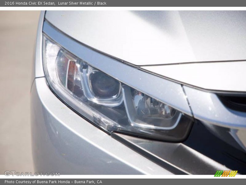 Lunar Silver Metallic / Black 2016 Honda Civic EX Sedan
