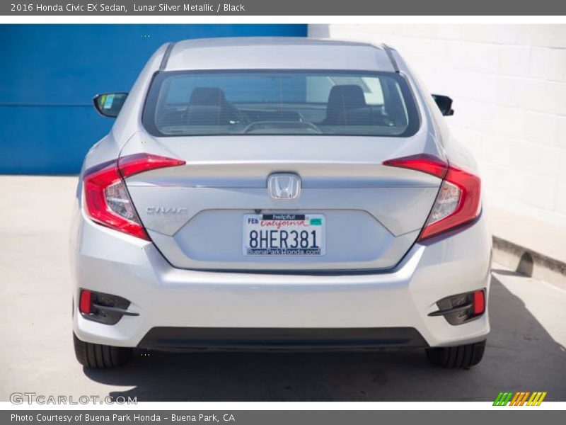 Lunar Silver Metallic / Black 2016 Honda Civic EX Sedan