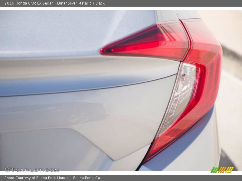 Lunar Silver Metallic / Black 2016 Honda Civic EX Sedan
