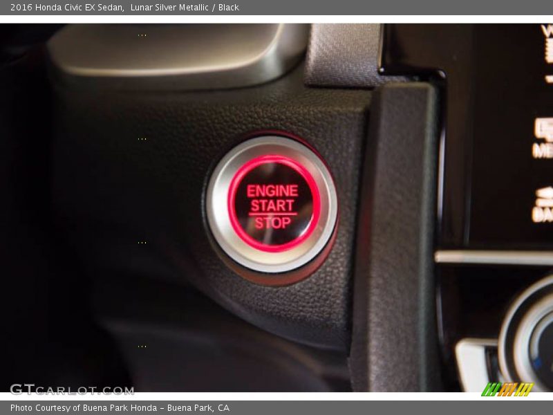 Lunar Silver Metallic / Black 2016 Honda Civic EX Sedan