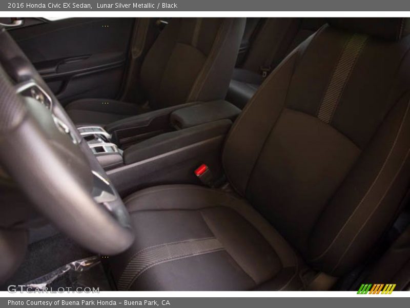 Lunar Silver Metallic / Black 2016 Honda Civic EX Sedan