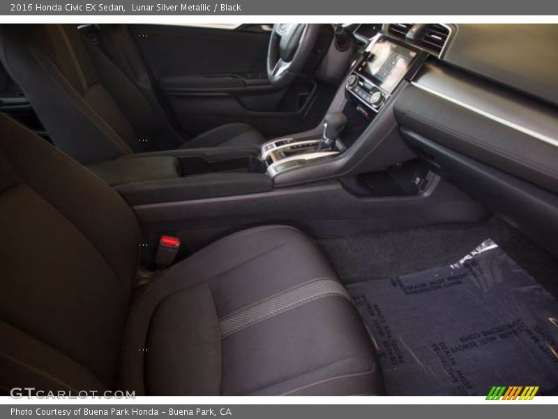 Lunar Silver Metallic / Black 2016 Honda Civic EX Sedan