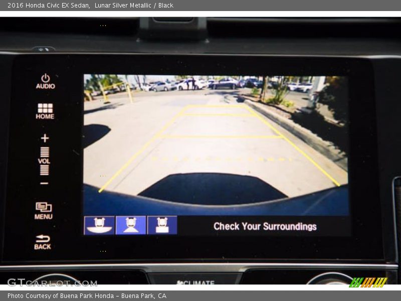 Lunar Silver Metallic / Black 2016 Honda Civic EX Sedan