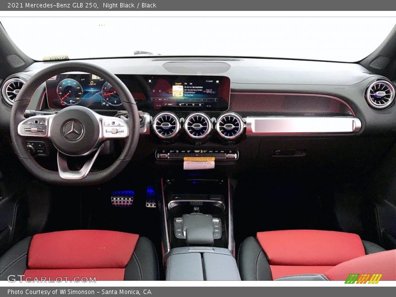 Dashboard of 2021 GLB 250