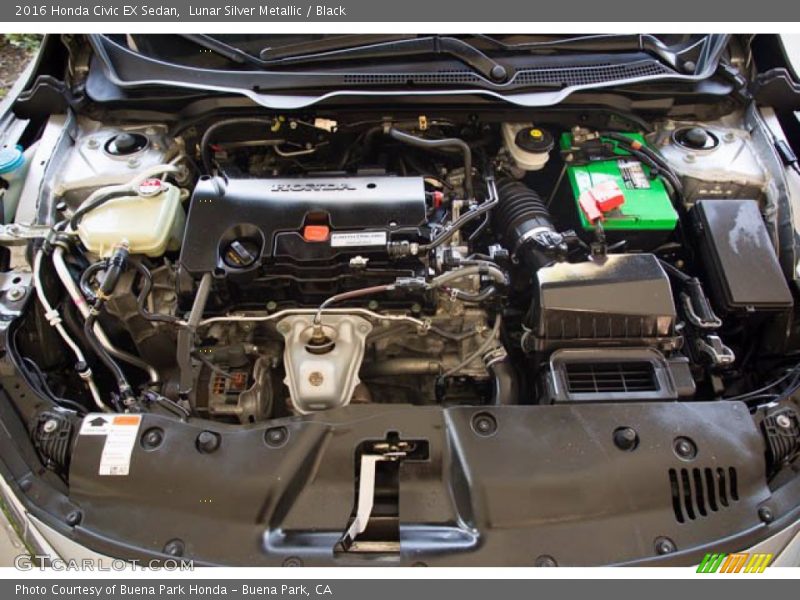 Lunar Silver Metallic / Black 2016 Honda Civic EX Sedan