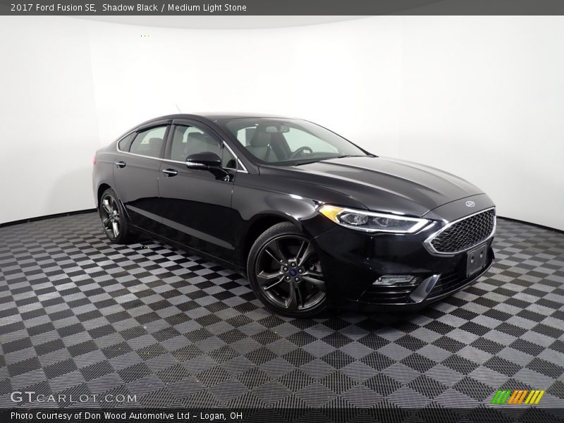 Shadow Black / Medium Light Stone 2017 Ford Fusion SE