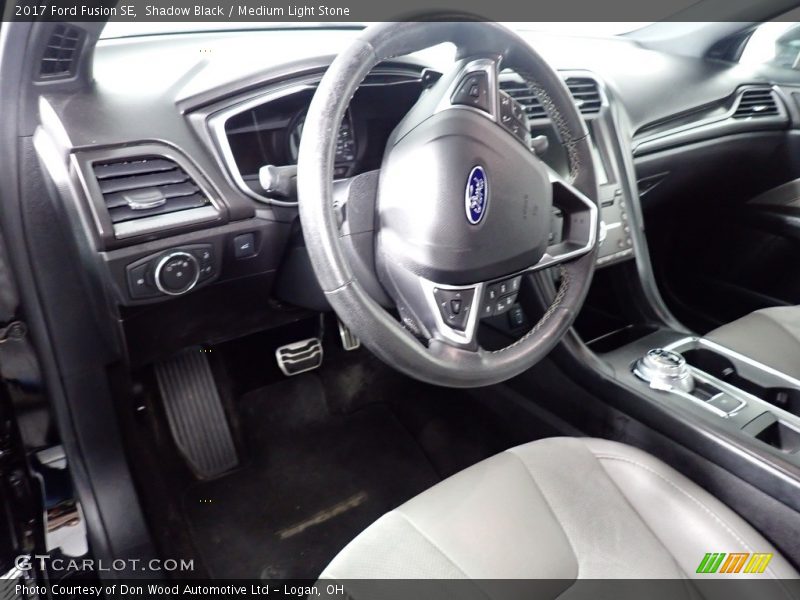 Shadow Black / Medium Light Stone 2017 Ford Fusion SE