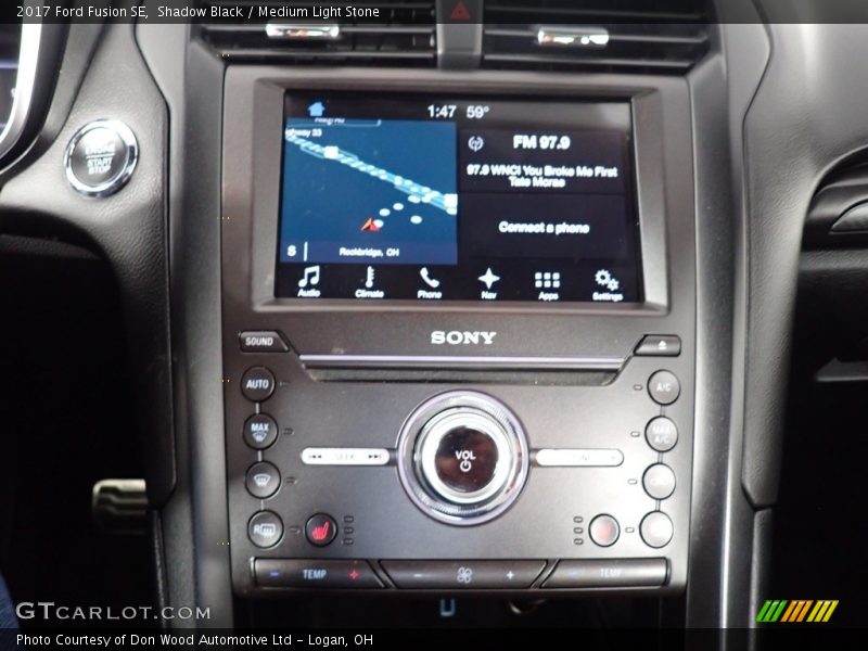 Shadow Black / Medium Light Stone 2017 Ford Fusion SE