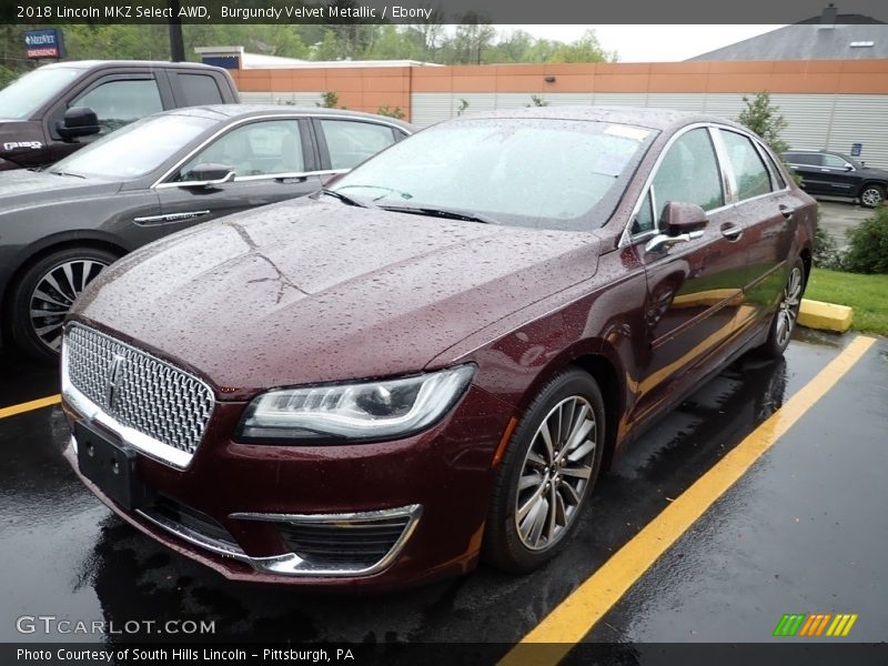 Burgundy Velvet Metallic / Ebony 2018 Lincoln MKZ Select AWD