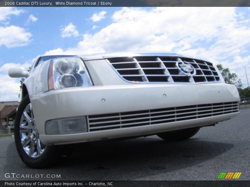 White Diamond Tricoat / Ebony 2008 Cadillac DTS Luxury