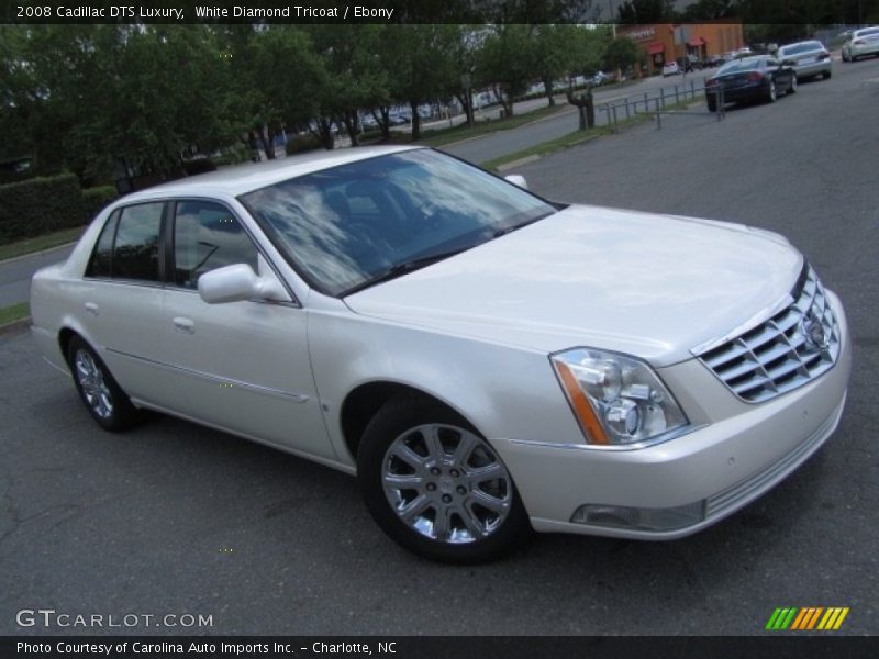 White Diamond Tricoat / Ebony 2008 Cadillac DTS Luxury