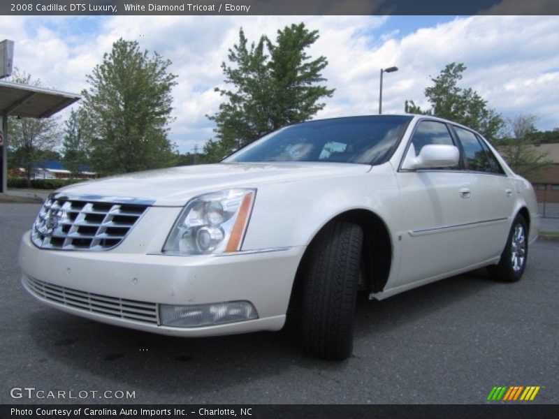 White Diamond Tricoat / Ebony 2008 Cadillac DTS Luxury