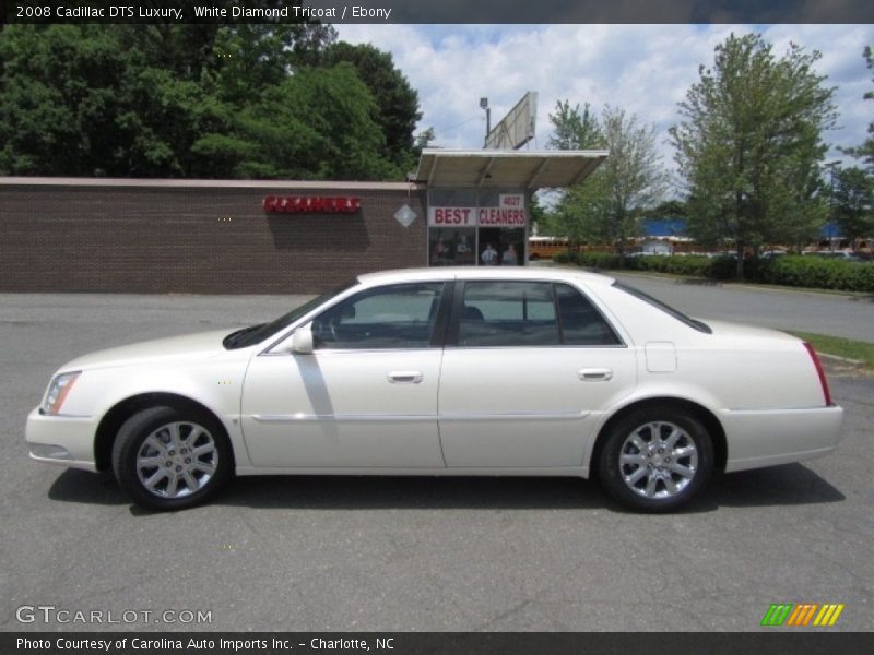 White Diamond Tricoat / Ebony 2008 Cadillac DTS Luxury