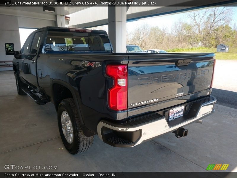Northsky Blue Metallic / Jet Black 2021 Chevrolet Silverado 3500HD LTZ Crew Cab 4x4