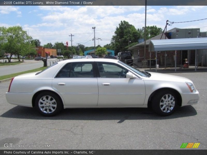 White Diamond Tricoat / Ebony 2008 Cadillac DTS Luxury