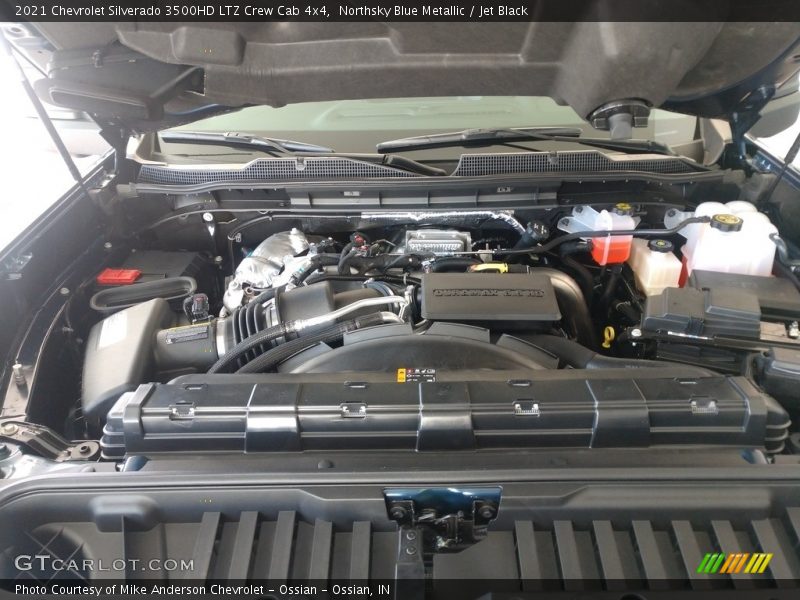 Northsky Blue Metallic / Jet Black 2021 Chevrolet Silverado 3500HD LTZ Crew Cab 4x4