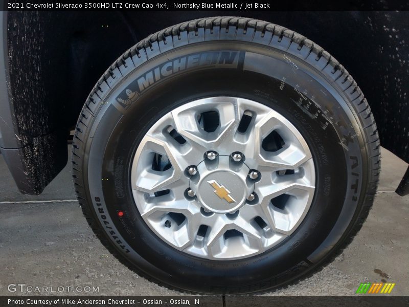 Northsky Blue Metallic / Jet Black 2021 Chevrolet Silverado 3500HD LTZ Crew Cab 4x4