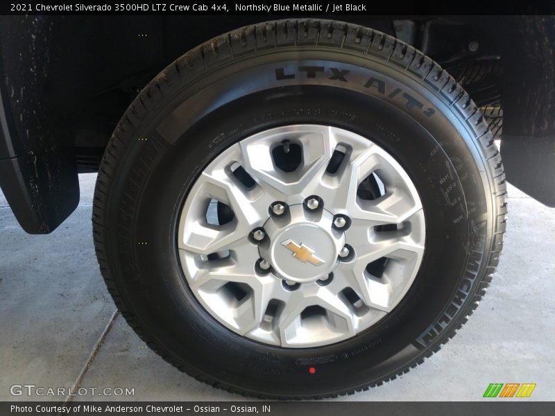 Northsky Blue Metallic / Jet Black 2021 Chevrolet Silverado 3500HD LTZ Crew Cab 4x4