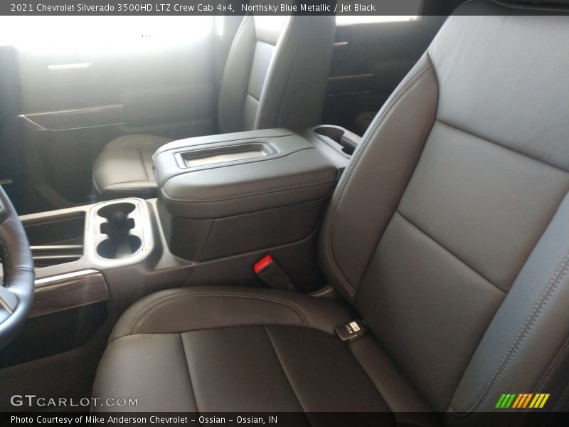 Northsky Blue Metallic / Jet Black 2021 Chevrolet Silverado 3500HD LTZ Crew Cab 4x4