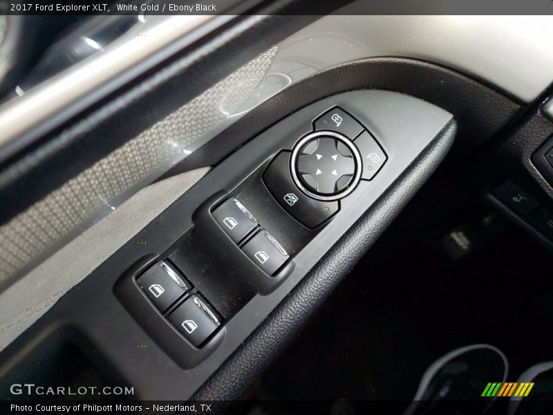 White Gold / Ebony Black 2017 Ford Explorer XLT