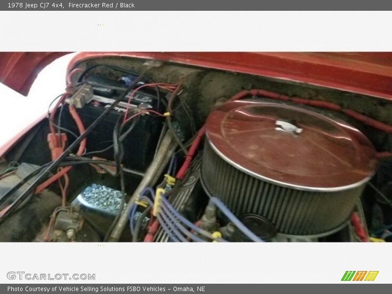 Firecracker Red / Black 1978 Jeep CJ7 4x4