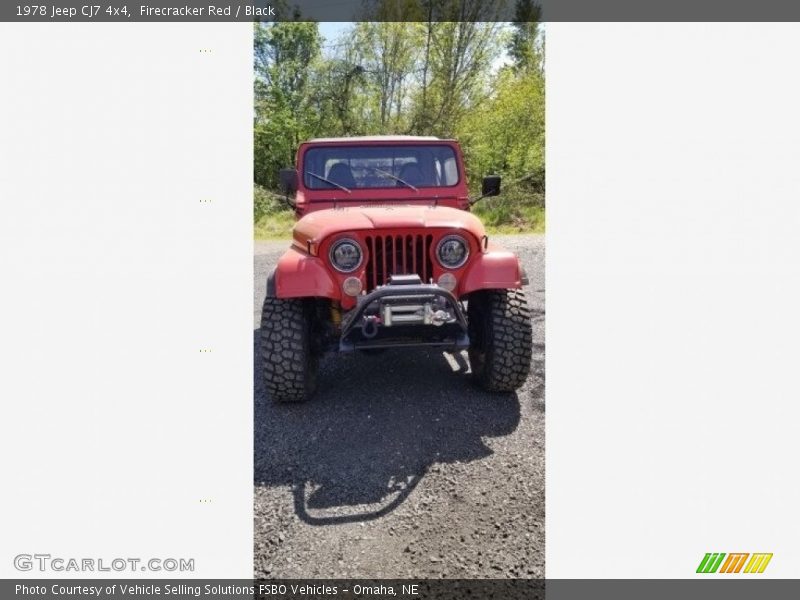 Firecracker Red / Black 1978 Jeep CJ7 4x4