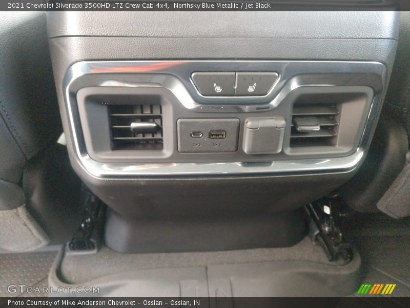 Northsky Blue Metallic / Jet Black 2021 Chevrolet Silverado 3500HD LTZ Crew Cab 4x4