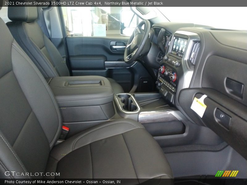Northsky Blue Metallic / Jet Black 2021 Chevrolet Silverado 3500HD LTZ Crew Cab 4x4