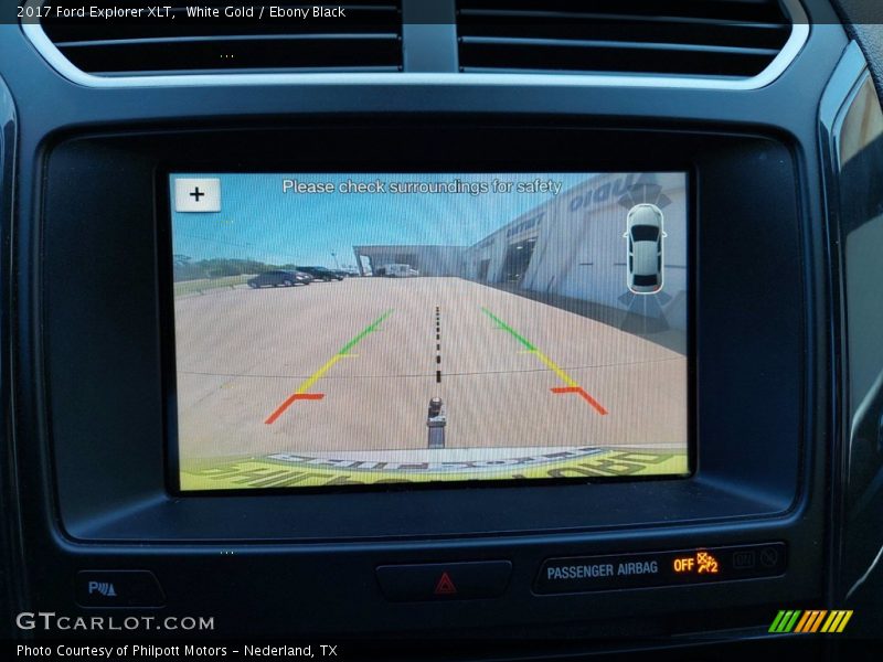 White Gold / Ebony Black 2017 Ford Explorer XLT