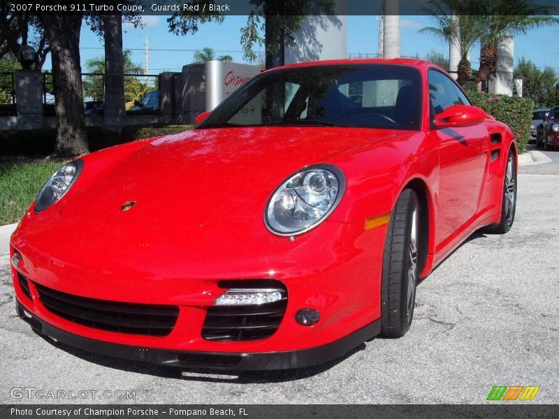 Guards Red / Black 2007 Porsche 911 Turbo Coupe