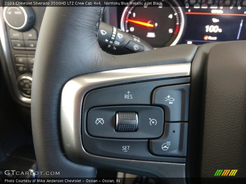 Northsky Blue Metallic / Jet Black 2021 Chevrolet Silverado 3500HD LTZ Crew Cab 4x4