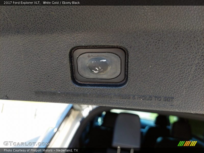 White Gold / Ebony Black 2017 Ford Explorer XLT