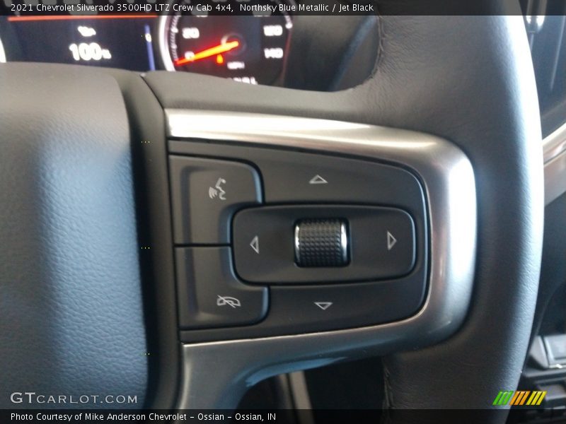 Northsky Blue Metallic / Jet Black 2021 Chevrolet Silverado 3500HD LTZ Crew Cab 4x4
