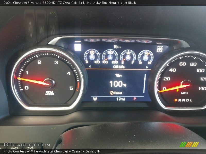 Northsky Blue Metallic / Jet Black 2021 Chevrolet Silverado 3500HD LTZ Crew Cab 4x4