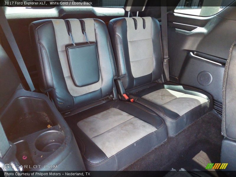 White Gold / Ebony Black 2017 Ford Explorer XLT