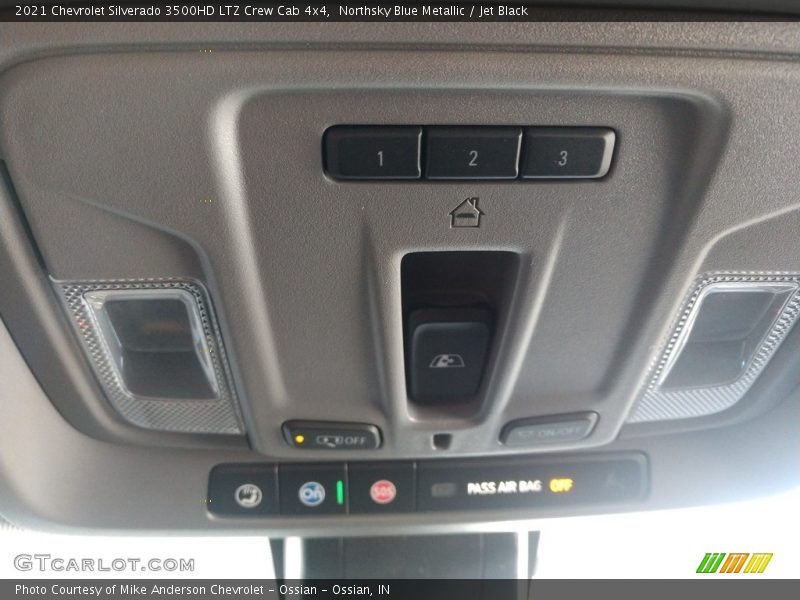 Northsky Blue Metallic / Jet Black 2021 Chevrolet Silverado 3500HD LTZ Crew Cab 4x4