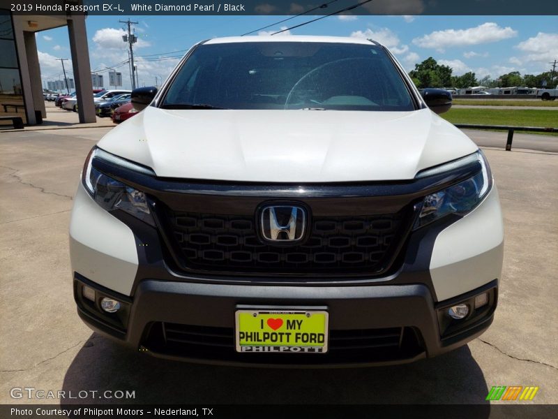White Diamond Pearl / Black 2019 Honda Passport EX-L