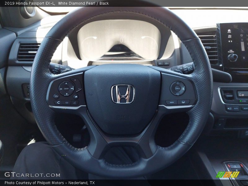 White Diamond Pearl / Black 2019 Honda Passport EX-L