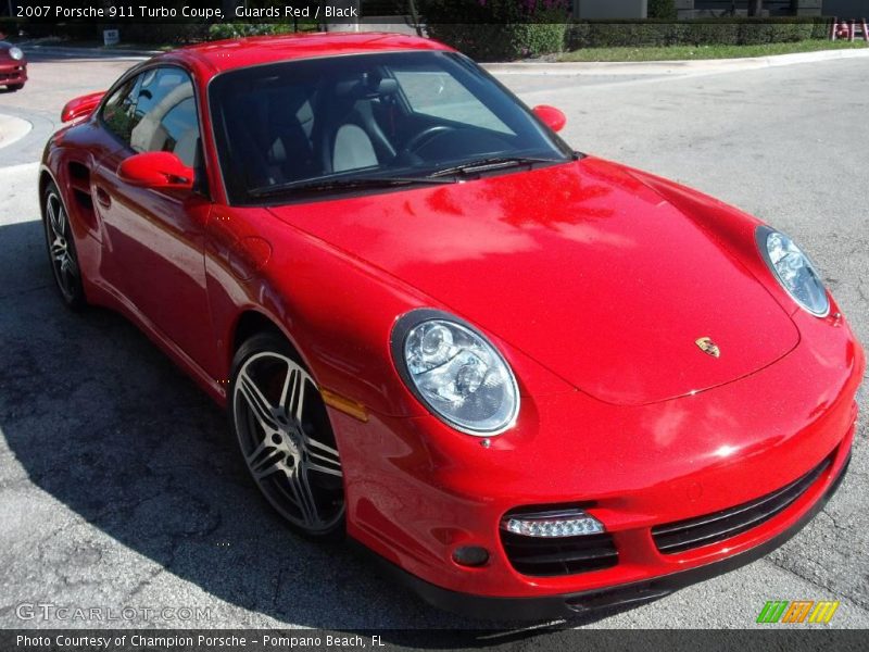 Guards Red / Black 2007 Porsche 911 Turbo Coupe